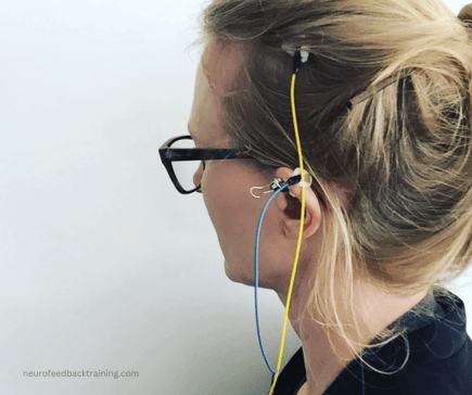 neurofeedback eeg sensors on scalp and ears using the neuroptimal system