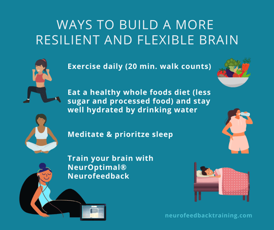 Infographic- Ways to build a more resilient and flexible brain